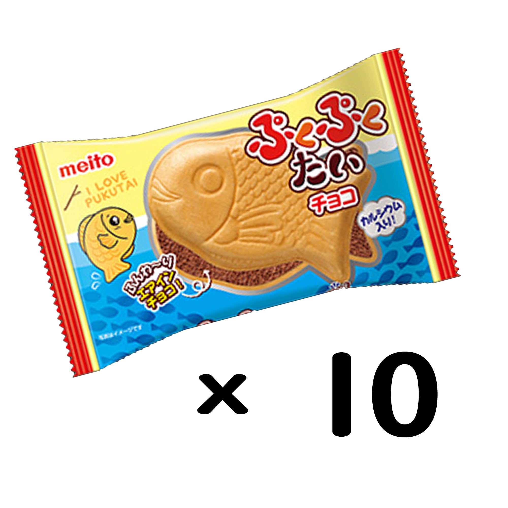 Amazon.co.jp: 名糖産業 ぷくぷくたい 1個×10袋 : 食品・飲料・お酒